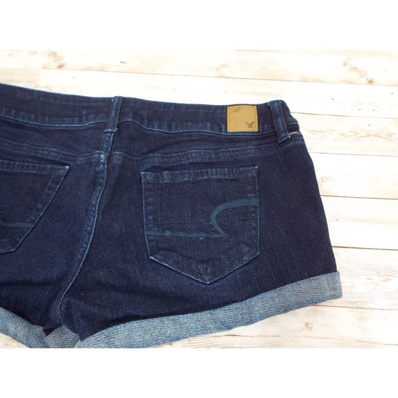 American Eagle Cuffed Stretch Denim Shorts - Picture 7 of 8